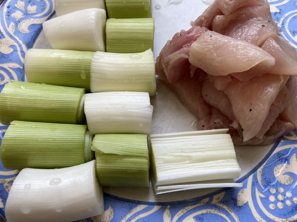 yakitori poulet poireau